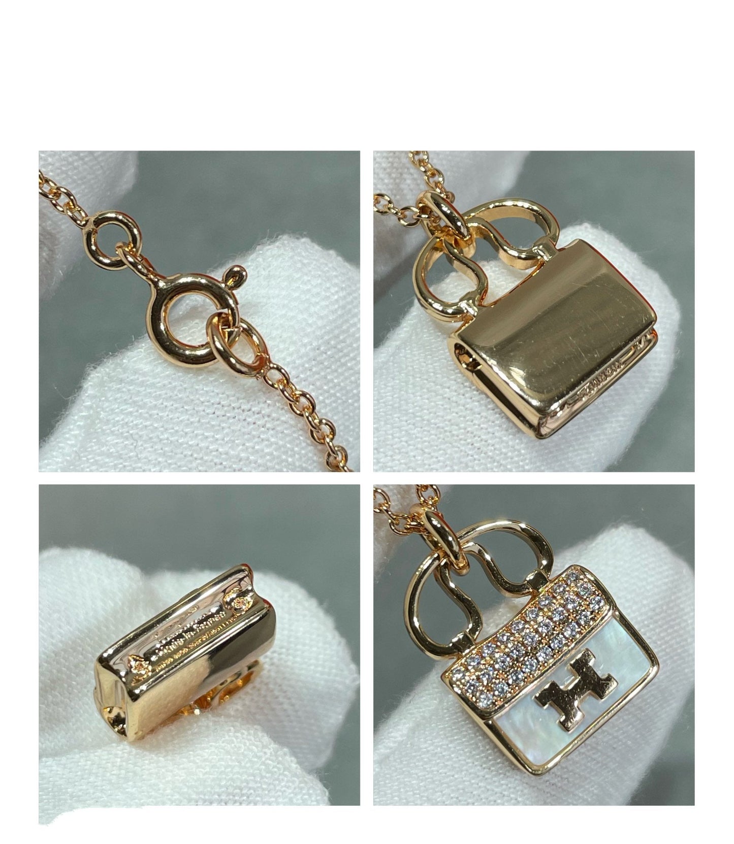 [Kismet Jewels ]H CIRCE MOISSANITE PENDANT NECKLACE GOLD