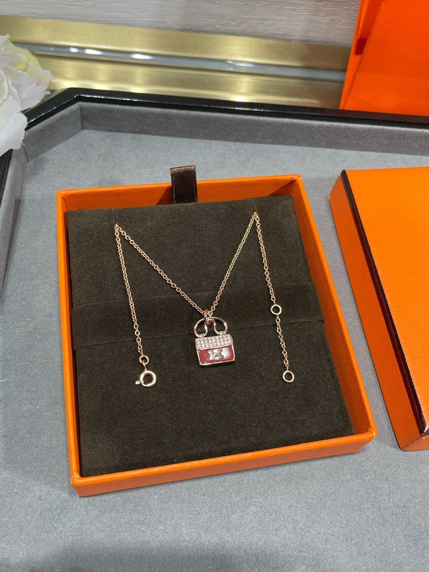 [Kismet Jewels ]H CIRCE MOISSANITE PENDANT NECKLACE GOLD