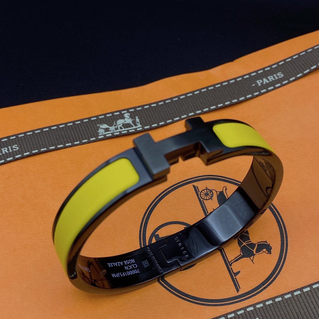 [Kismet Jewels ]CLIC HM SO BLACK YELLOW BRACELET