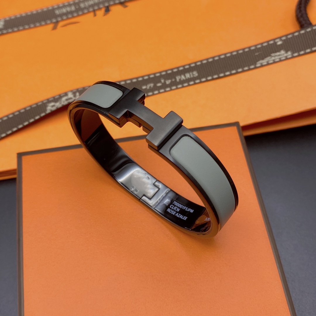 [Kismet Jewels ]CLIC HM SO BLACK GREY BRACELET