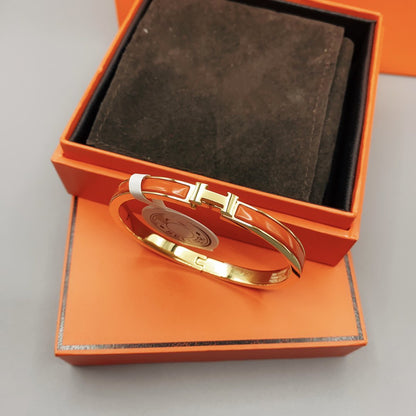 [Kismet Jewels ]CLASSIC HM CLIC RED 8MM ENAMEL BRACELET
