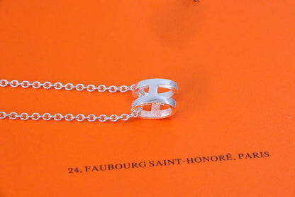 [Kismet Jewels ]HM NECKLACE H LETTER OVAL SERIES