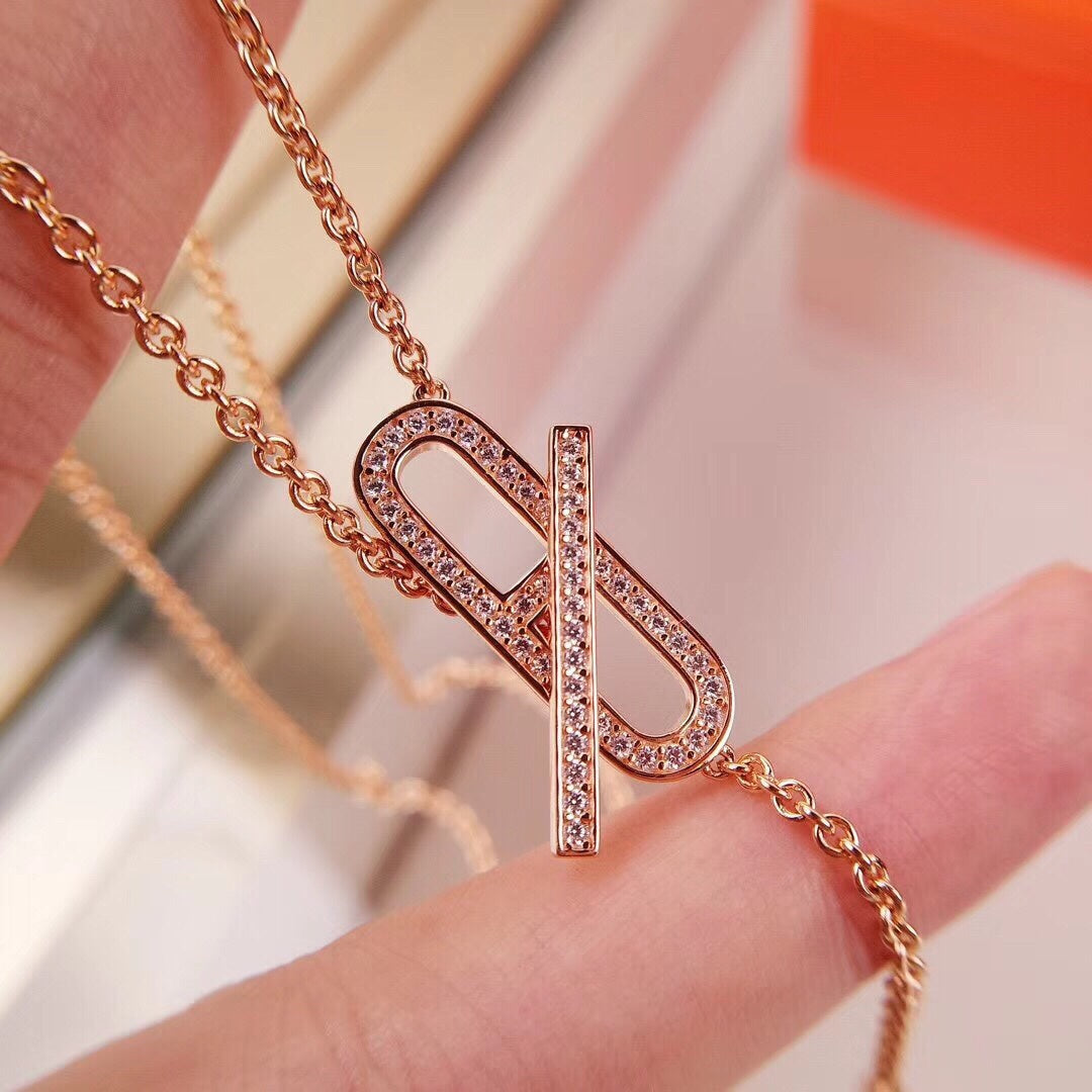 [Kismet Jewels ]HM FIRE PIG NOSE NECKLACE TRENDY STREET