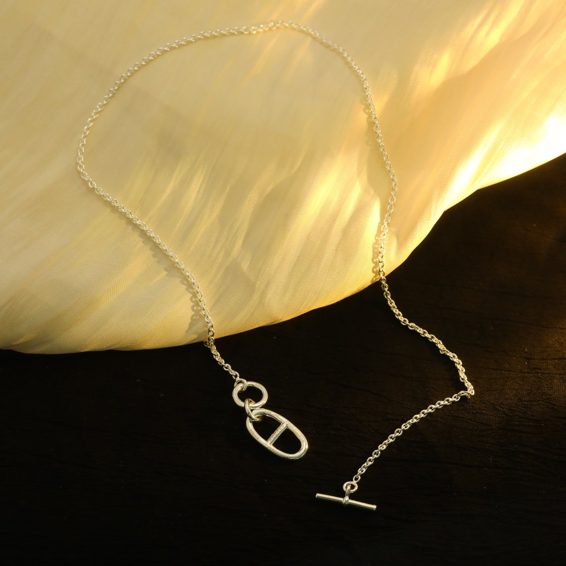 [Kismet Jewels ]HM CHAINE D'ANCRE PENDANT NECKLACE STERLING SILVER