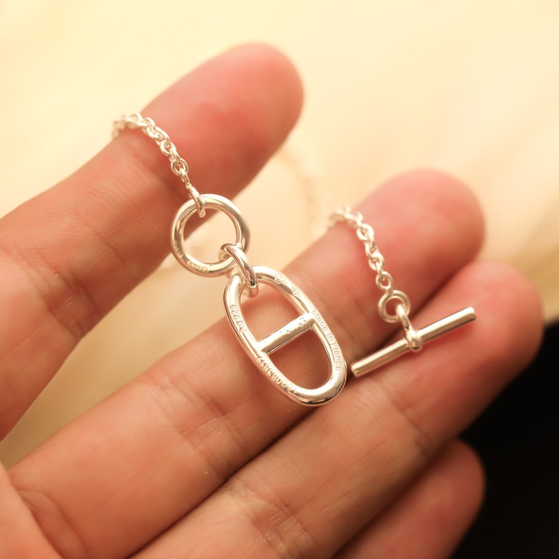 [Kismet Jewels ]HM CHAINE D'ANCRE PENDANT NECKLACE STERLING SILVER