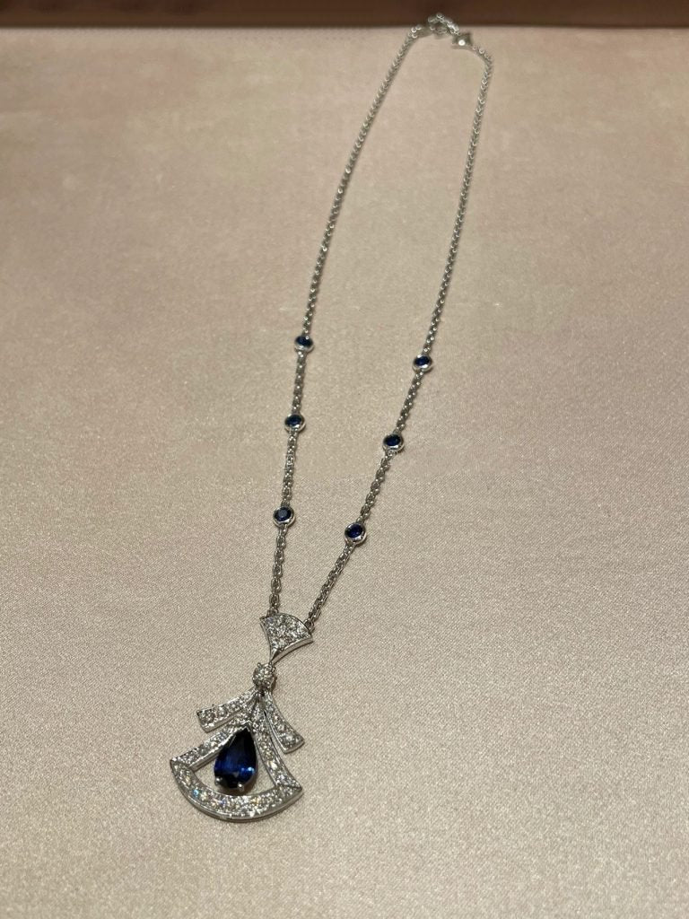 [Kismet Jewels ]DREAM NECKLACE AGATE DIAMOND SILVER