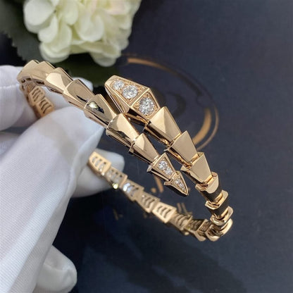 [Kismet Jewels ]SERPENTI BRACELET DIAMONDS PINK GOLD