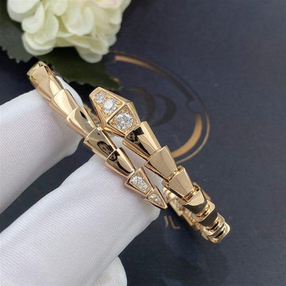 [Kismet Jewels ]SERPENTI BRACELET DIAMONDS PINK GOLD
