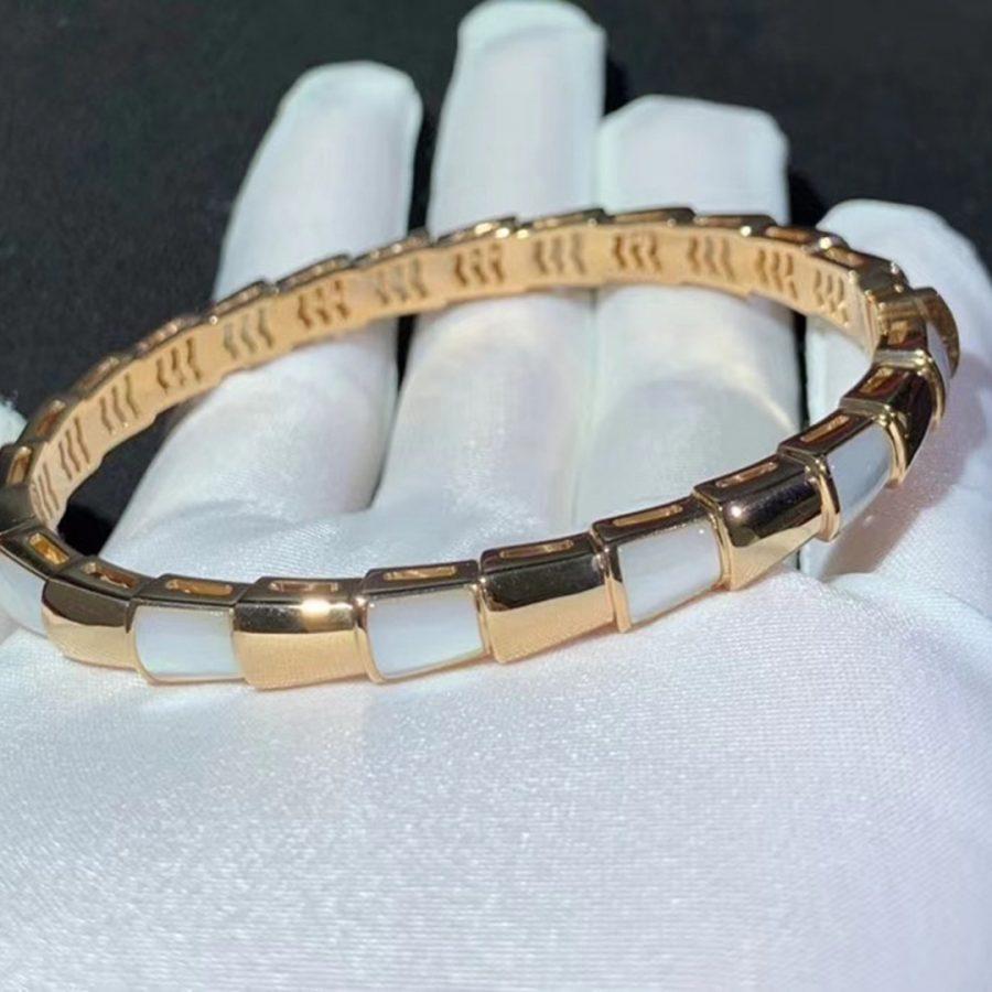 [Kismet Jewels ]SERPENTI BRACELET PINK GOLD MOP