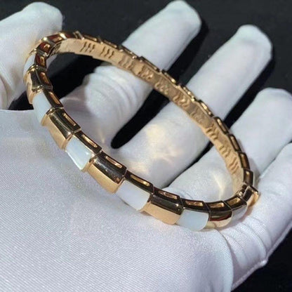 [Kismet Jewels ]SERPENTI BRACELET PINK GOLD MOP