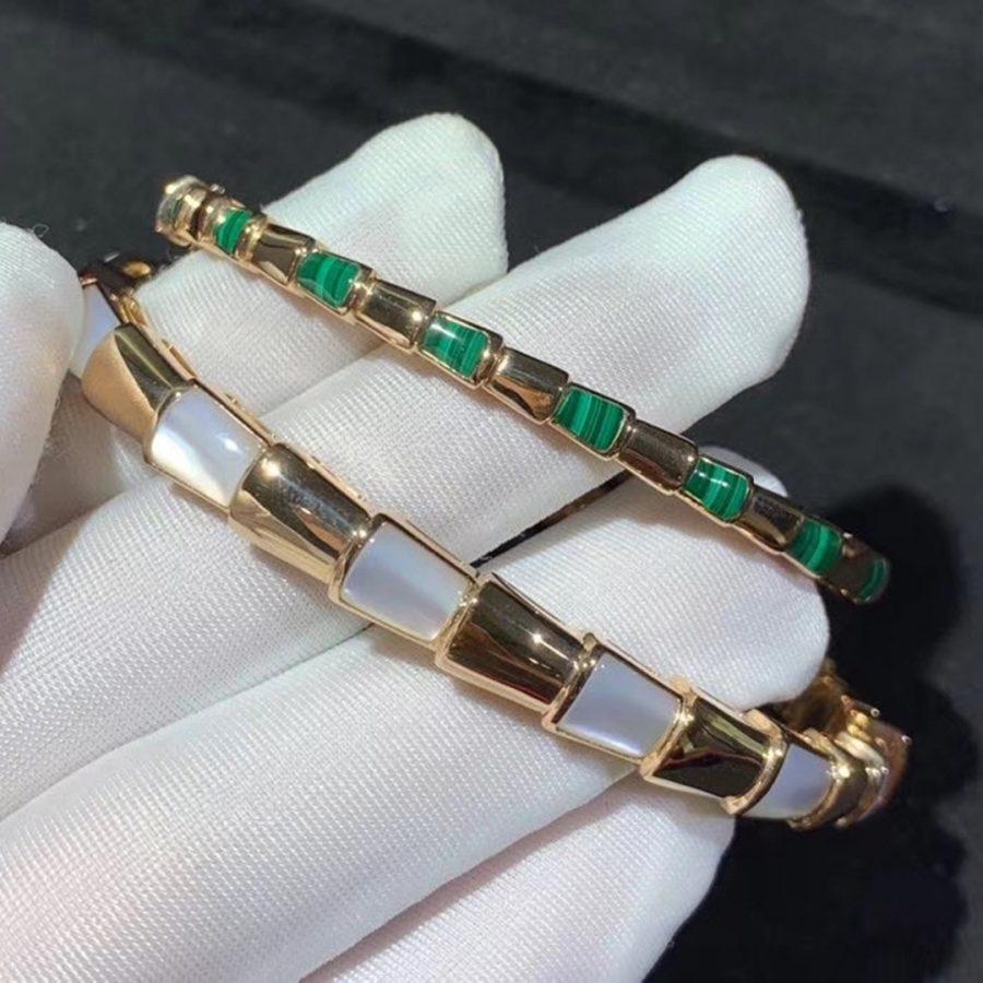 [Kismet Jewels ]SERPENTI BRACELET PINK GOLD MOP