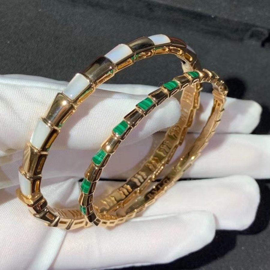 [Kismet Jewels ]SERPENTI BRACELET PINK GOLD MOP
