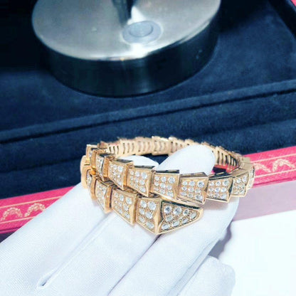 [Kismet Jewels ]SERPENTI BRACELET 8MM PINK GOLD DIAMOND