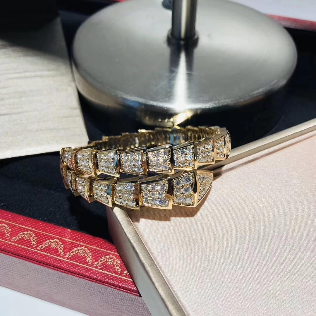 [Kismet Jewels ]SERPENTI BRACELET 8MM GOLD DIAMOND