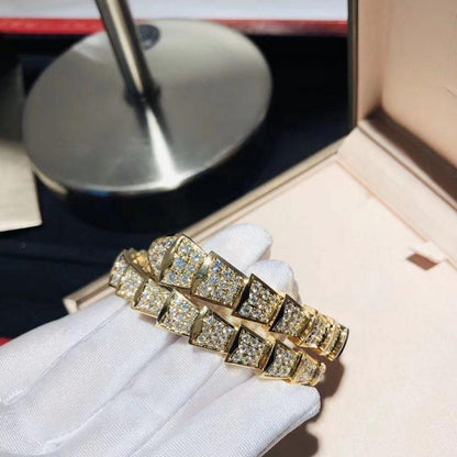 [Kismet Jewels ]SERPENTI BRACELET 8MM GOLD DIAMOND