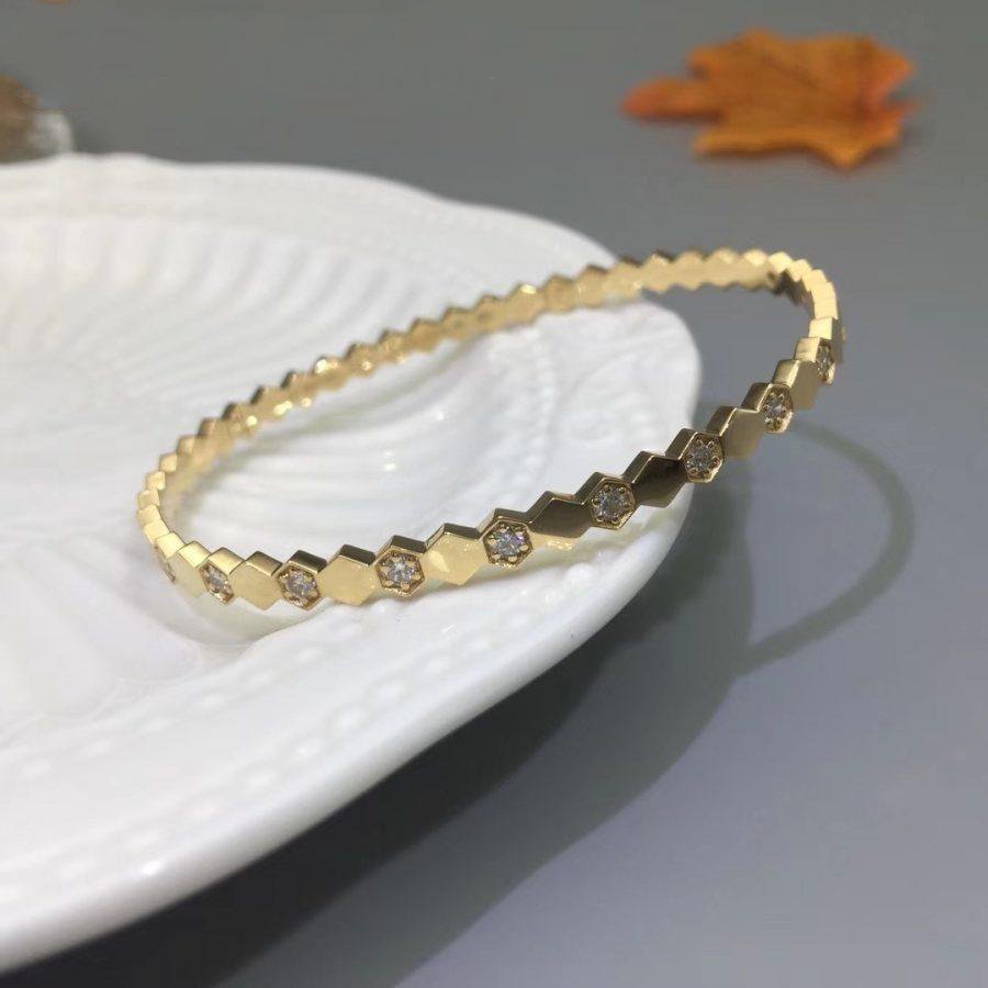 [Kismet Jewels ]BEE LOVE GOLD DIAMOND BRACELET