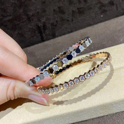[Kismet Jewels ]BEE LOVE GOLD BRACELET FULL DIAMOND