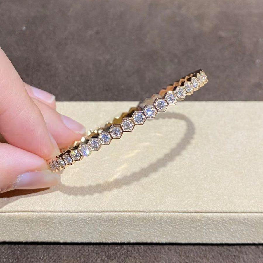[Kismet Jewels ]BEE LOVE GOLD BRACELET FULL DIAMOND
