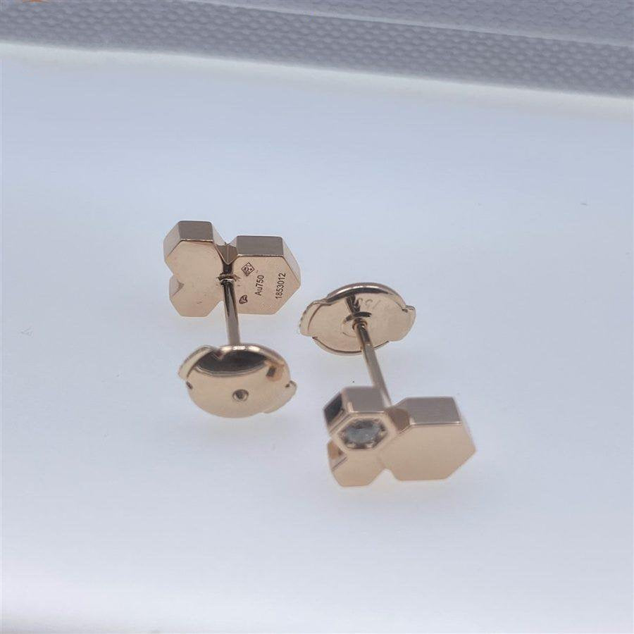 [Kismet Jewels ]BEE LOVE PINK GOLD DIAMOND EARRINGS