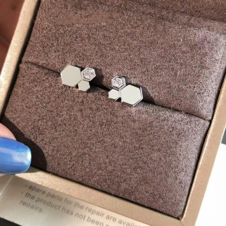 [Kismet Jewels ]BEE LOVE SILVER DIAMOND EARRINGS