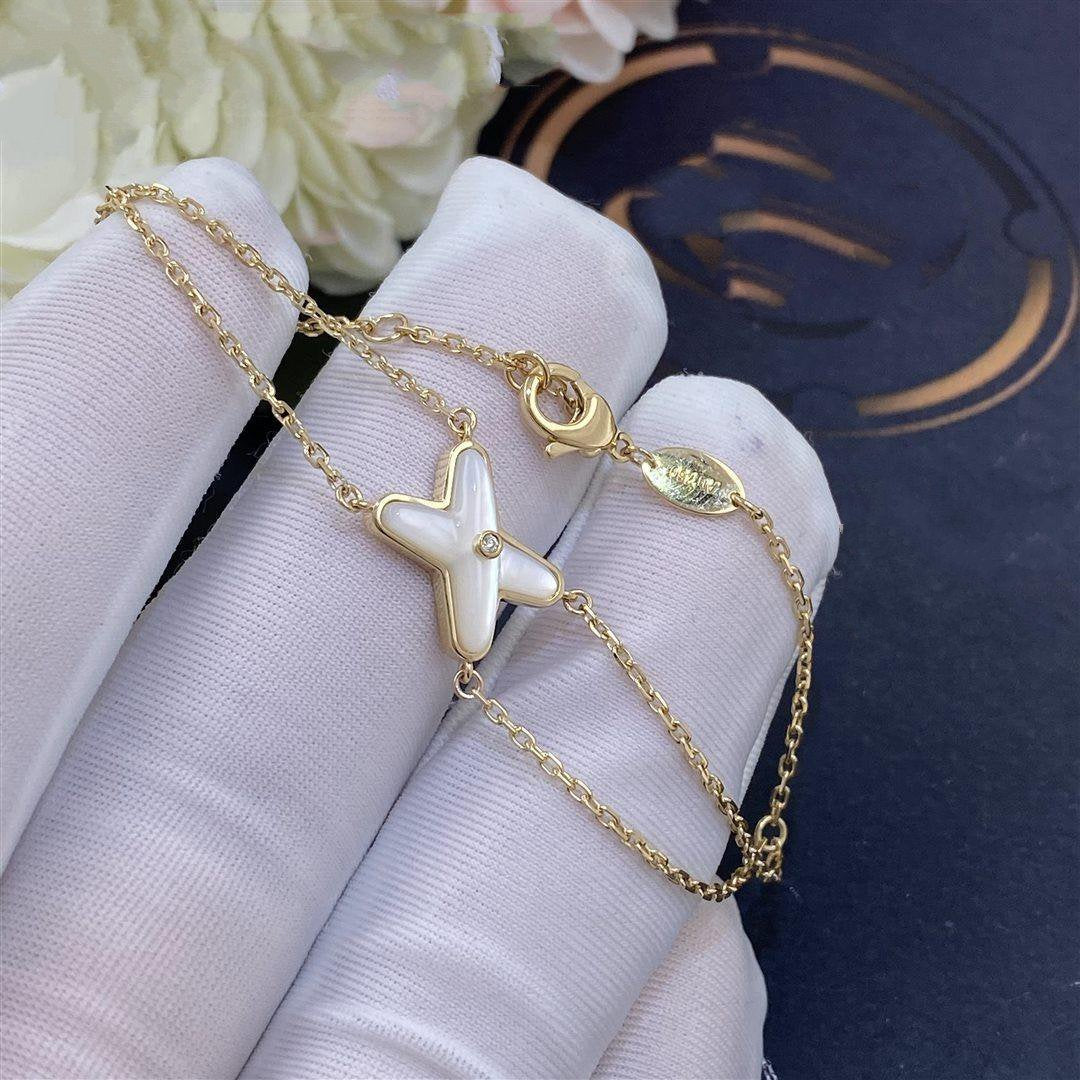 [Kismet Jewels ]JEUX BRACELET WHITE MOP GOLD 1 DIAMOND