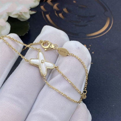 [Kismet Jewels ]JEUX BRACELET WHITE MOP GOLD 1 DIAMOND
