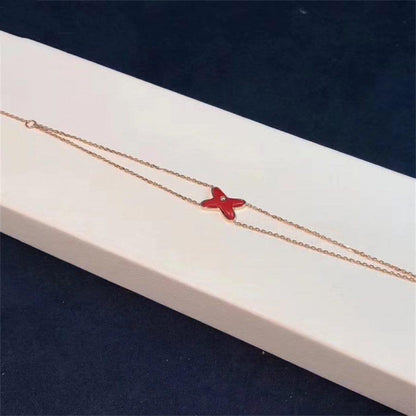 [Kismet Jewels ]JEUX BRACELET CARNELIAN PINK GOLD 1 DIAMOND