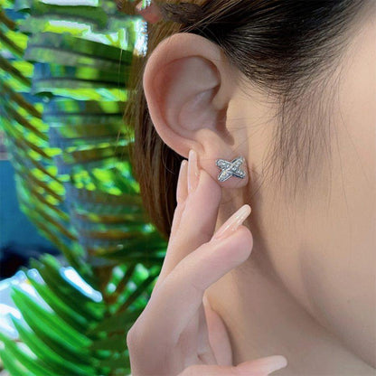 [Kismet Jewels ]JEUX DE SILVER DIAMOND EARRINGS