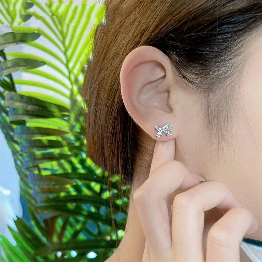 [Kismet Jewels ]JEUX DE SILVER DIAMOND EARRINGS