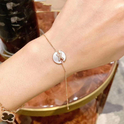 [Kismet Jewels ]JEUX DE BRACELET MOP PINK GOLD DIAMONDS