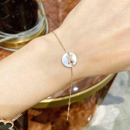 [Kismet Jewels ]JEUX DE BRACELET MOP PINK GOLD DIAMONDS