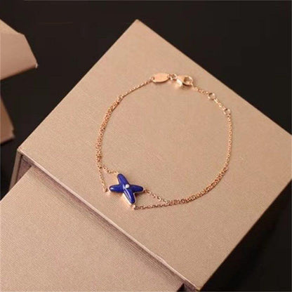 [Kismet Jewels ]Hollow Design Four-Leaf Clover Flower Shape Ring