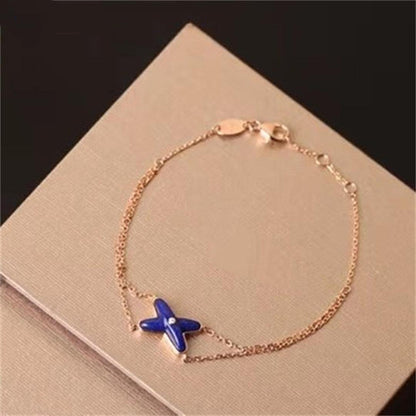 [Kismet Jewels ]Hollow Design Four-Leaf Clover Flower Shape Ring