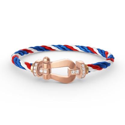 [Kismet Jewels ]FORCE LARGE HORSESHOE HALF DIAMOND BRACELET ROSE GOLD