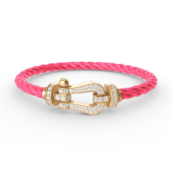 [Kismet Jewels ]FORCE LARGE HORSESHOE FULL DIAMOND BRACELET GOLD
