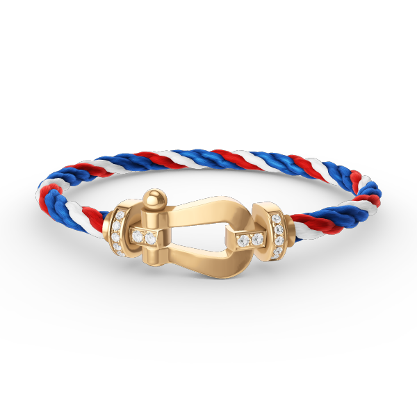 [Kismet Jewels ]FORCE LARGE HORSESHOE HALF DIAMOND BRACELET GOLD