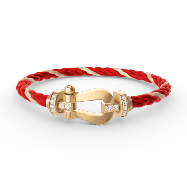 [Kismet Jewels ]FORCE LARGE HORSESHOE HALF DIAMOND BRACELET GOLD