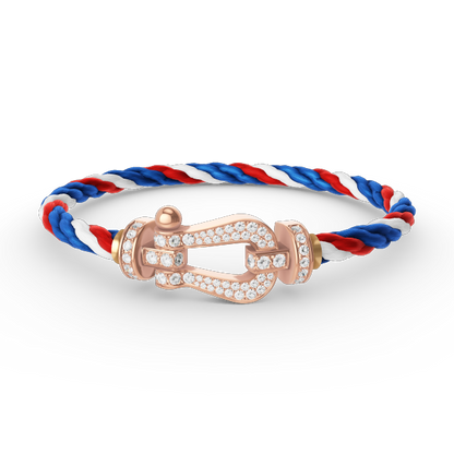 [Kismet Jewels ]FORCE LARGE HORSESHOE FULL DIAMOND BRACELET ROSE GOLD