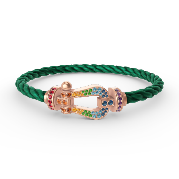 [Kismet Jewels ]FORCE LARGE HORSESHOE  COLORED DIAMOND BRACELET ROSE GOLD