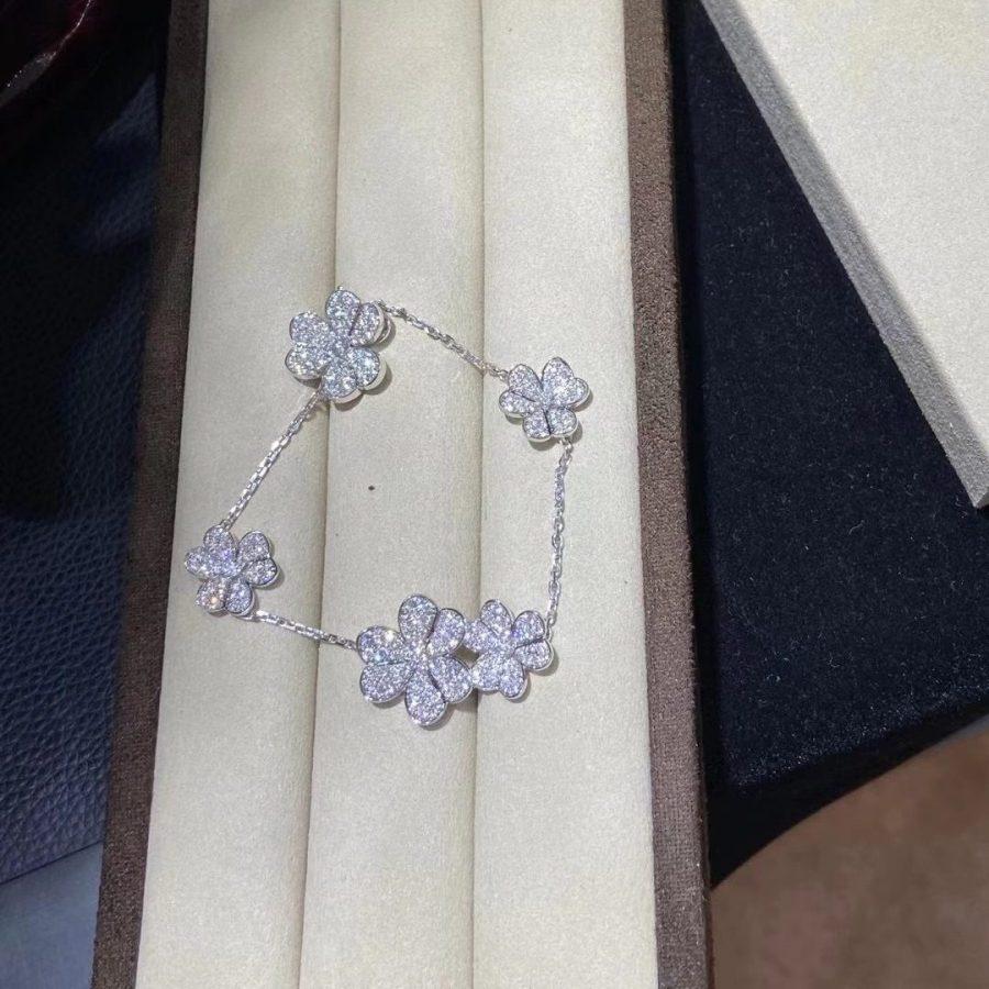 [Kismet Jewels ]FRIVOLE SILVER 5 FLOWERS BRACELET