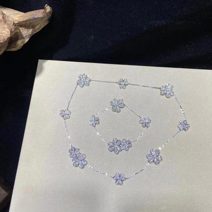 [Kismet Jewels ]FRIVOLE SILVER 5 FLOWERS BRACELET