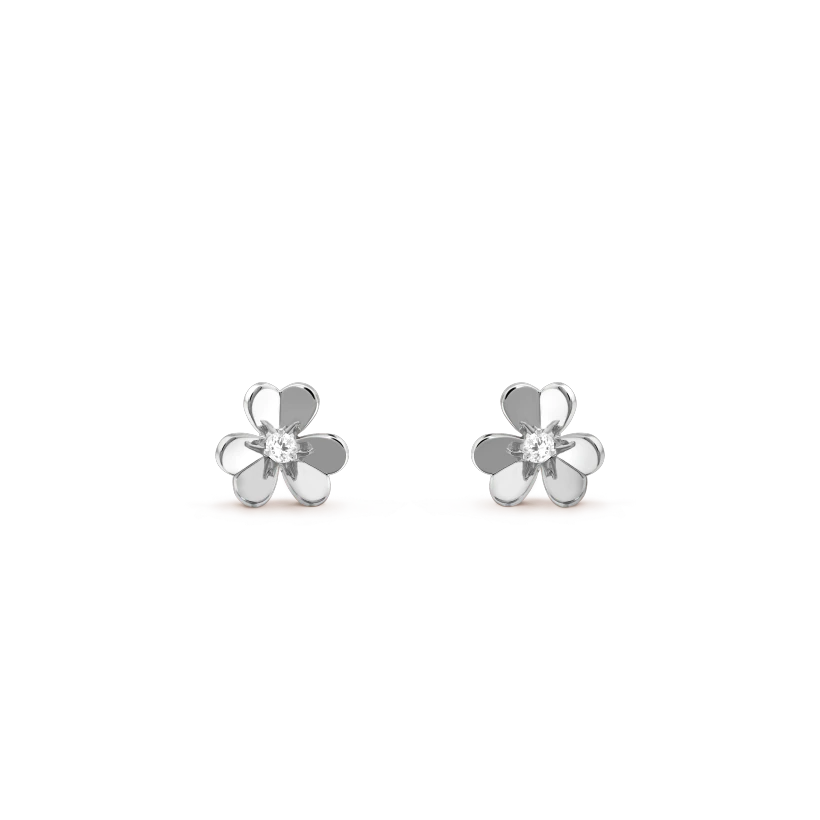 [Kismet Jewels ]FRIVOLE MINI SILVER FLOWER EARRINGS