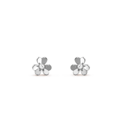[Kismet Jewels ]FRIVOLE MINI SILVER FLOWER EARRINGS