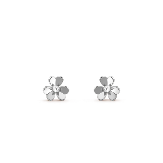 [Kismet Jewels ]FRIVOLE MINI SILVER FLOWER EARRINGS