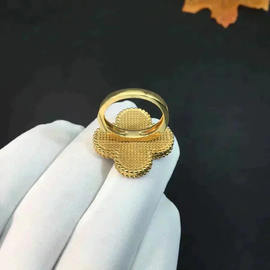 [Kismet Jewels ]CLOVER MALACHITE RING