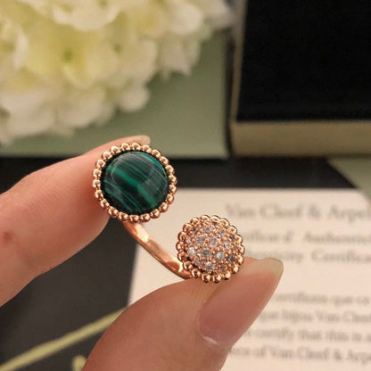 [Kismet Jewels ]PERLEE COULEURS DIAMOND ROSE GOLD BETWEEN THE FINGER RING