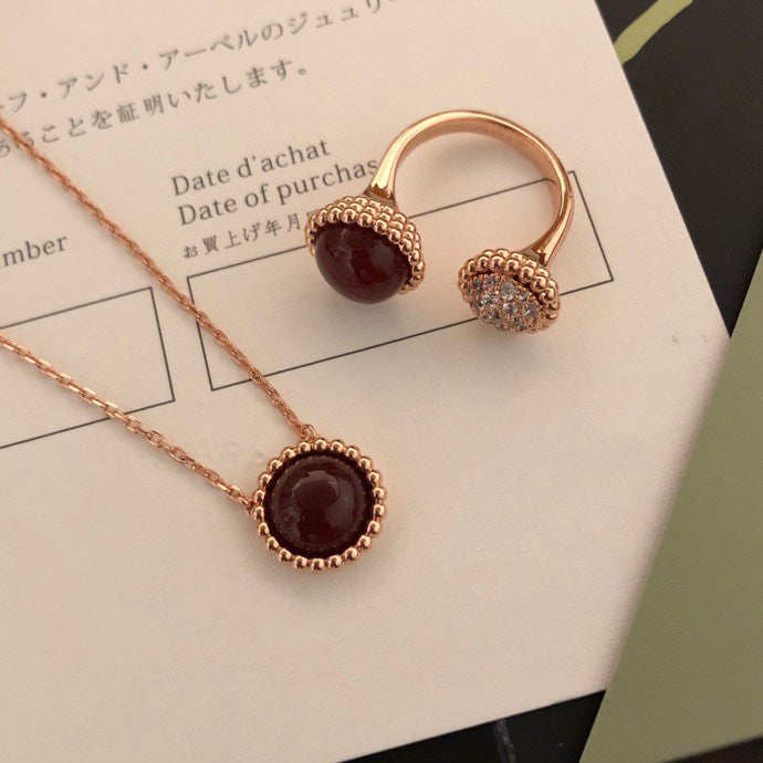 [Kismet Jewels ]PERLEE COULEURS DIAMOND ROSE GOLD BETWEEN THE FINGER RING