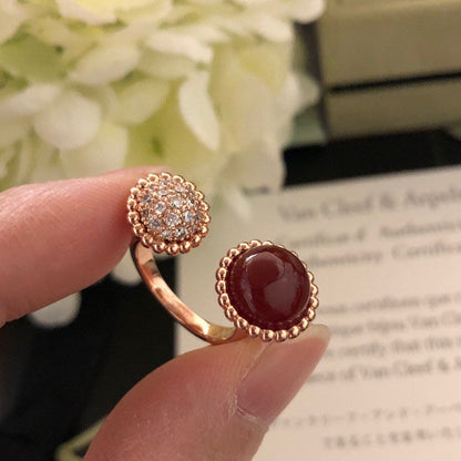 [Kismet Jewels ]PERLEE COULEURS DIAMOND ROSE GOLD BETWEEN THE FINGER RING