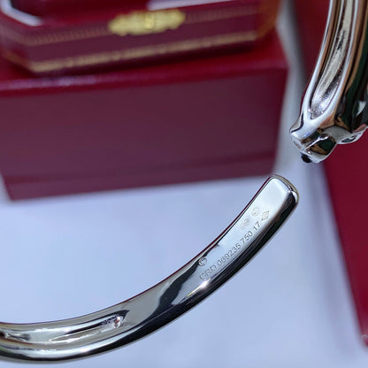 [Kismet Jewels ]PANTHERE SILVER OPEN BRACELET