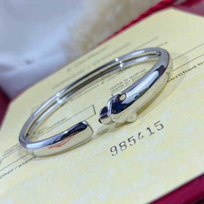 [Kismet Jewels ]PANTHERE SILVER OPEN BRACELET